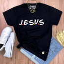 Camiseta Feminina Preta J.E.S.U.S