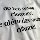 Camiseta Feminina Branca Ao Teu Nome Clamarei
