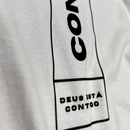 Camiseta Feminina Branca Confia Deus Está Contigo