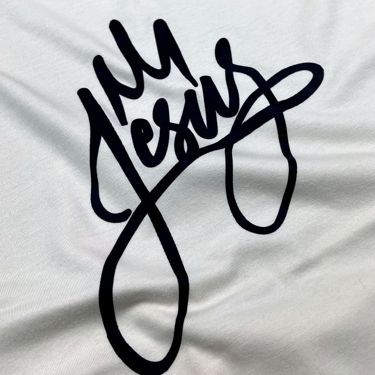 Camiseta Masculina Off White Jesus Coroa