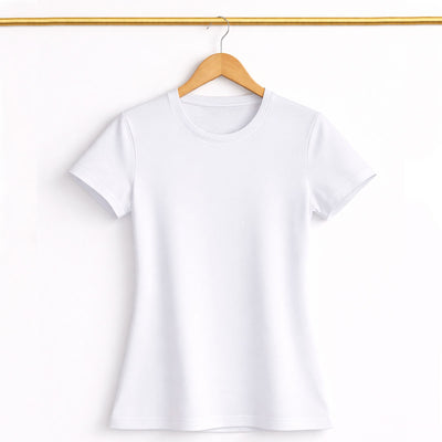Camiseta Feminina Branca Lisa