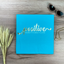 Camiseta Feminina Turquesa Positive