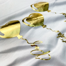 Camiseta Feminina Branca Coração Paz Amor Dourado