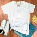 Camiseta Feminina Branca Jesus A Cruz Não Foi O Fim