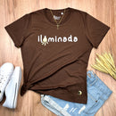 Camiseta Feminina Marrom Iluminada