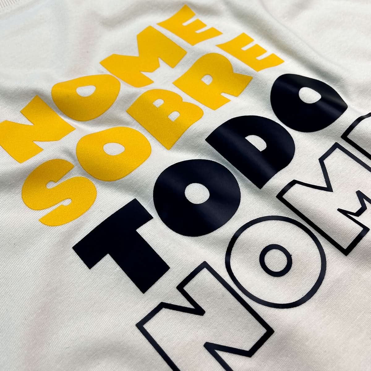 Camiseta Masculina Off White Nome Sobre Todo Nome