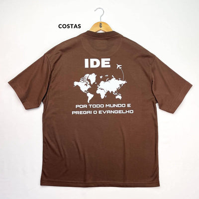 Oversized Marrom Full IDE Por Todo Mundo E Pregai O Evangelho
