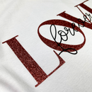 Camiseta Feminina Branca Love Forever