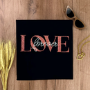 Camiseta Feminina Preta Love forever