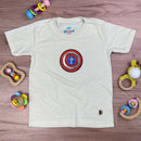 T-Shirt Infantil Off White Escudo Cruz