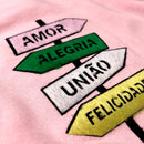 Moletom Rosa Direção Amor