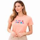 Camiseta Feminina Salmão Forte & Corajosa