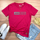 Camiseta Feminina Pink Jesus Cristo Glitter