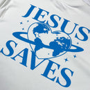 Oversized Off White Full Coração Jesus Saves