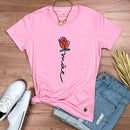 Camiseta Feminina Rosa Mãe Flor