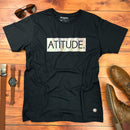 Camiseta Masculina Preta Atitude Holográfico