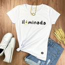 Camiseta Feminina Branca Iluminada