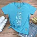 Camiseta Feminina Turquesa Você é Uma Ideia Linda