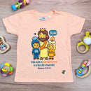 T-Shirt Infantil Salmão Seja Sal e Luz