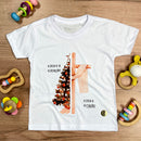 T-Shirt Infantil Branca Esta é a Estação Esta é a Razão