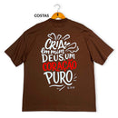 Oversized Marrom Full Cria Em Mim Deus Um Coração Puro