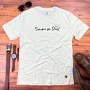 Camiseta Masculina Off White Sempre foi Deus