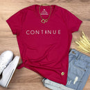 Camiseta Feminina Pink Continue