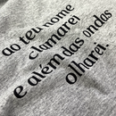 Camiseta Masculina Cinza Ao Teu Nome Clamarei
