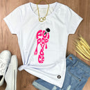 Camiseta Feminina Branca Foi por você