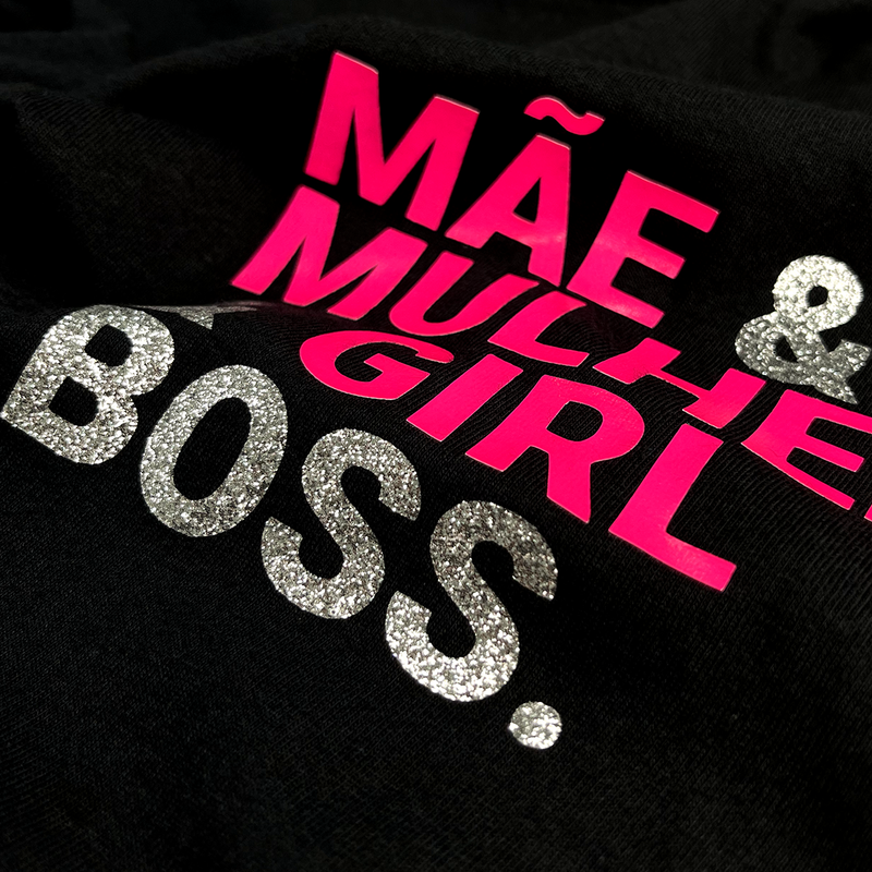 Camiseta Feminina Preta Girl Boss