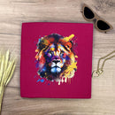 Camiseta Feminina Pink Leão Colorido