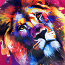 Camiseta Feminina Pink Leão Colorido