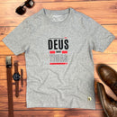 Camiseta Masculina Cinza Deus sobre todas as coisas