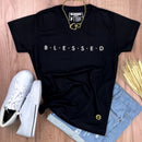 Camiseta Feminina Preta B.L.E.S.S.E.D