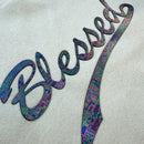 Moletom Off White Aplique Blessed