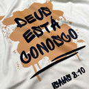 Camiseta Masculina Off White Deus Está Conosco