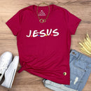 Camiseta Feminina Pink J.E.S.U.S