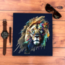 Camiseta Masculina Azul Leão