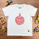 T-Shirt Infantil Branca Happy Holidays