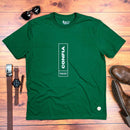 Camiseta Masculina Verde Confia Deus Está Contigo