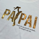 Camiseta Masculina Off White Papai Onde há um Pai há um Lar.