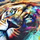 Camiseta Masculina Azul Leão