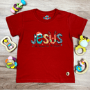 T-Shirt Infantil Vermelha Jesus The Reason For The Season