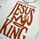 Moletom Canguru Com Capuz Off White Jesus Is King Coroa