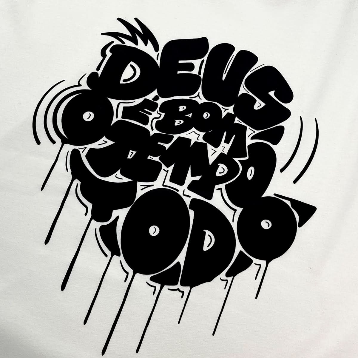 Oversized Off White Deus É Bom O Tempo Todo