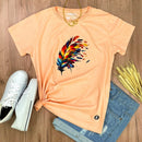 Camiseta Feminina Salmão Pena