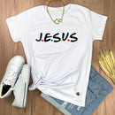 Camiseta Feminina Branca J.E.S.U.S