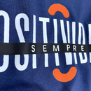 Camiseta Masculina Azul Positividade Sempre