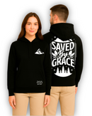 Moletom Canguru Com Capuz Preto Saved By Grace