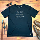 Camiseta Masculina Preta Ele Vive Ele Reina Ele Voltará